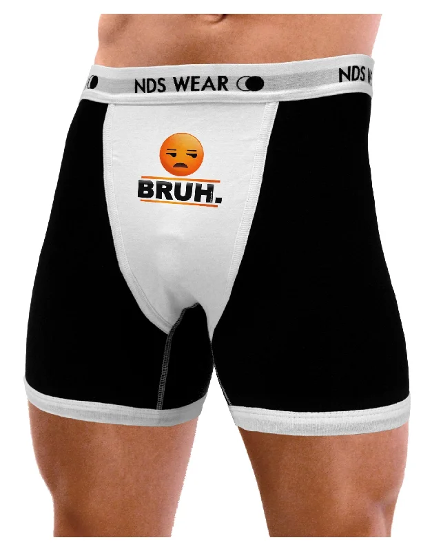 Bruh Emoji Mens Boxer Brief Underwear