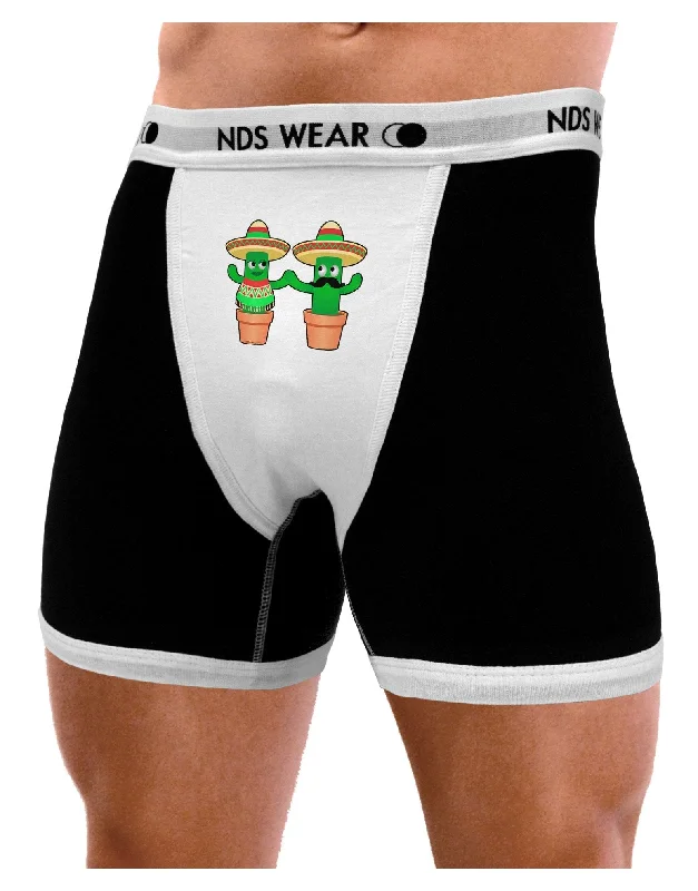 Fiesta Cactus Couple Mens Boxer Brief Underwear