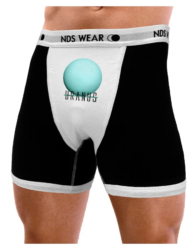 Planet Uranus Text Mens Boxer Brief Underwear