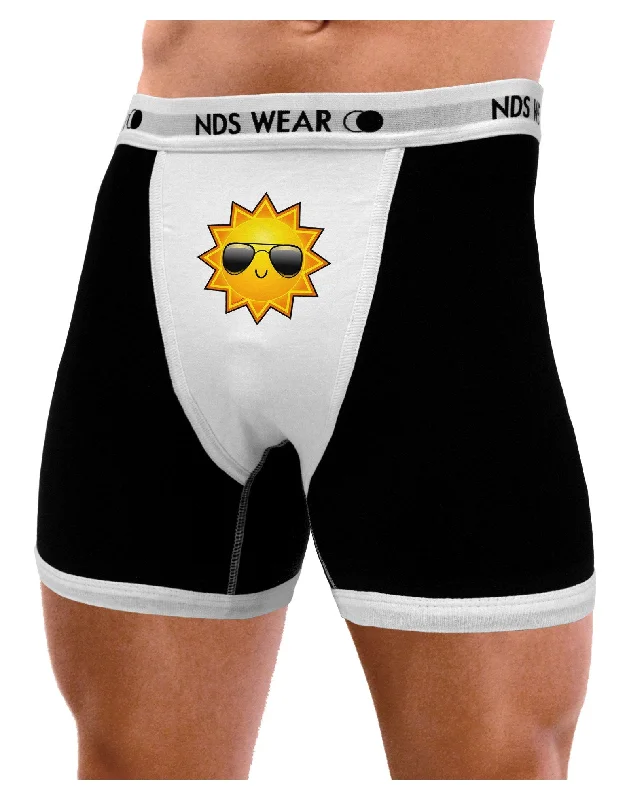 Sun With Sunglasses Mens Boxer Brief Underwear