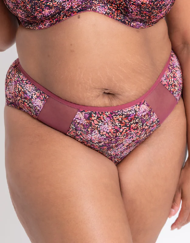 Adella Kin Aura Full Brief Sangria Print