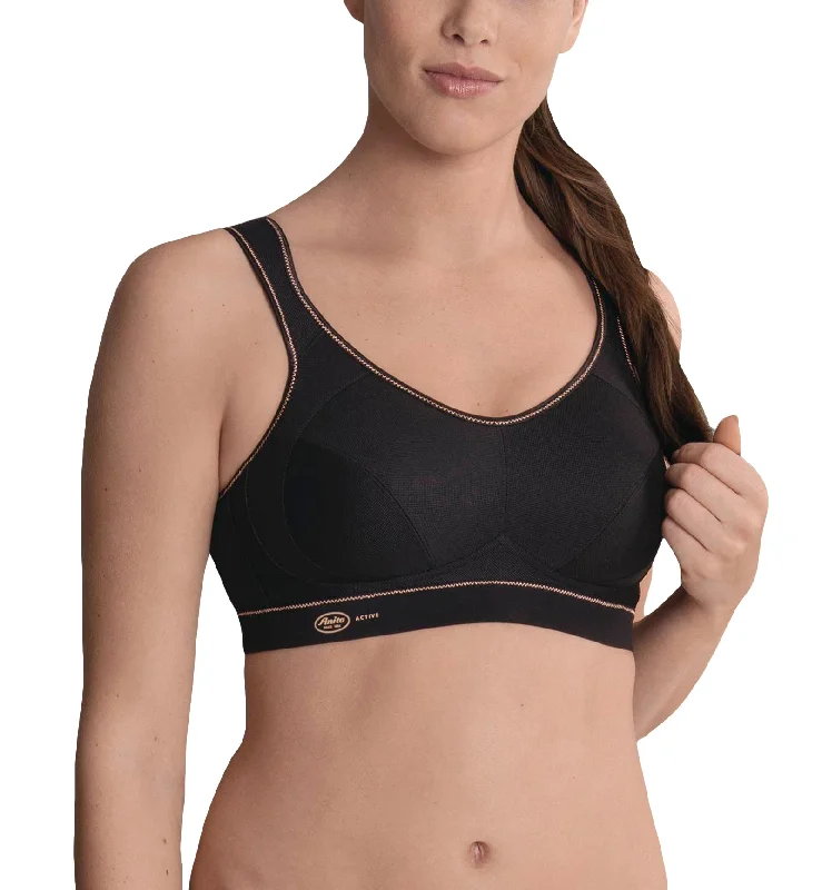 Anita Extreme Control Wireless Sports Bra (5527) - Black/Gold