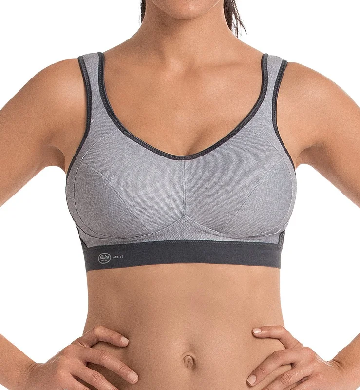 Anita Extreme Control Wireless Sports Bra (5527) - Heather Grey