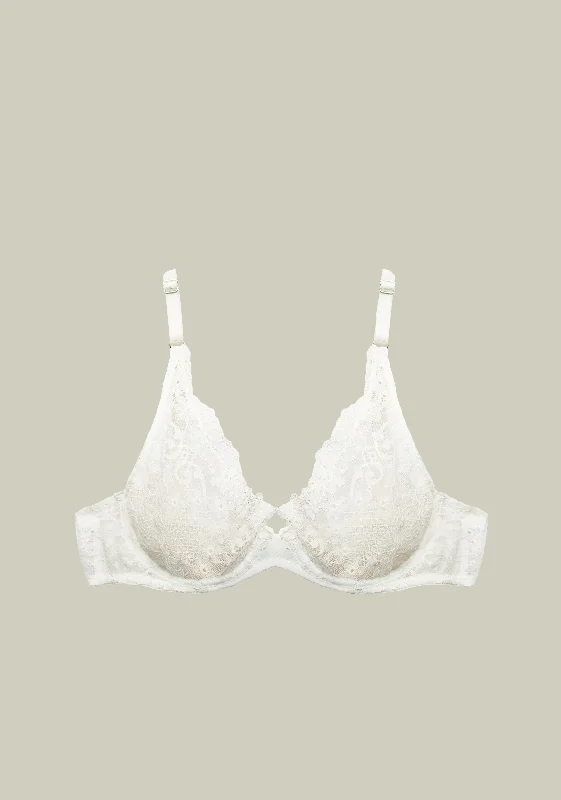 Brunch in Testaccio Underwired Triangle Bra in Cream