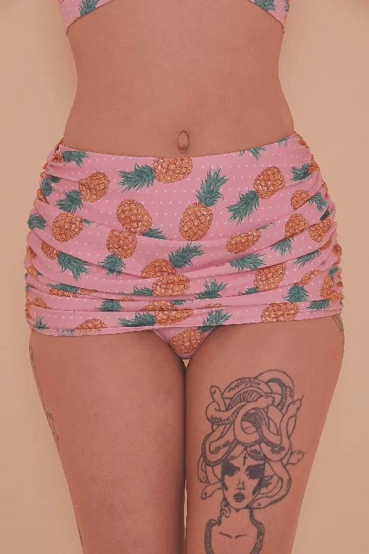 Collectif Pineapple Skirted Bikini Brief