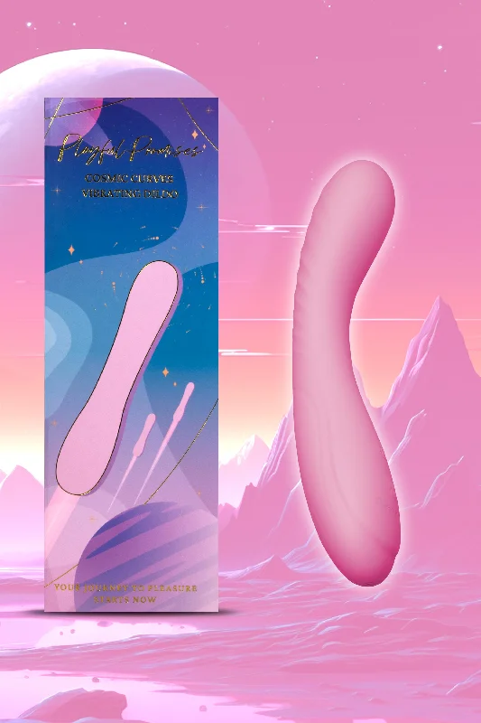 Cosmic Curves Vibrating Dildo With 10 Vibrating Settings