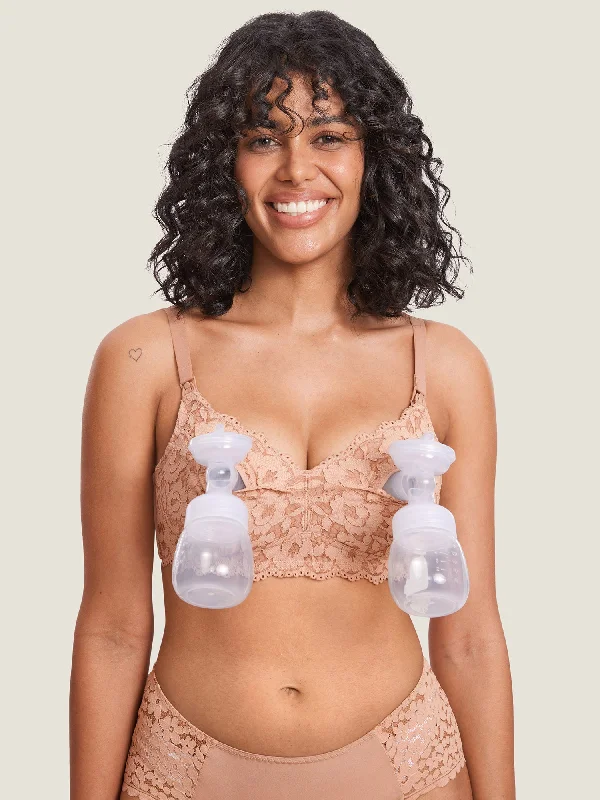 Cotton Lining Hands Free Pumping Bra