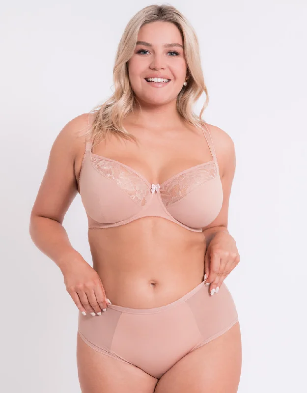 Curvy Kate Drama Queen Balcony Bra Latte