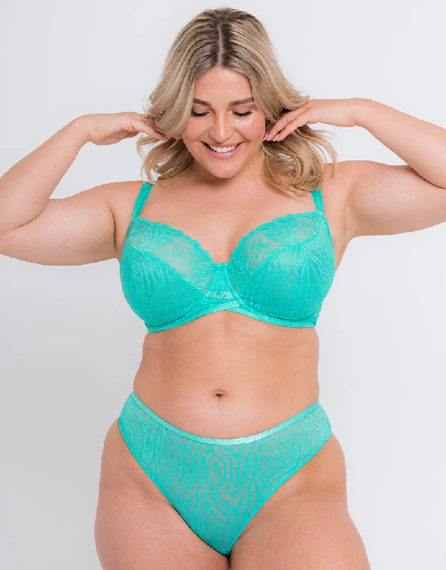 Curvy Kate Lace Daze Balcony Bra Blue Lagoon