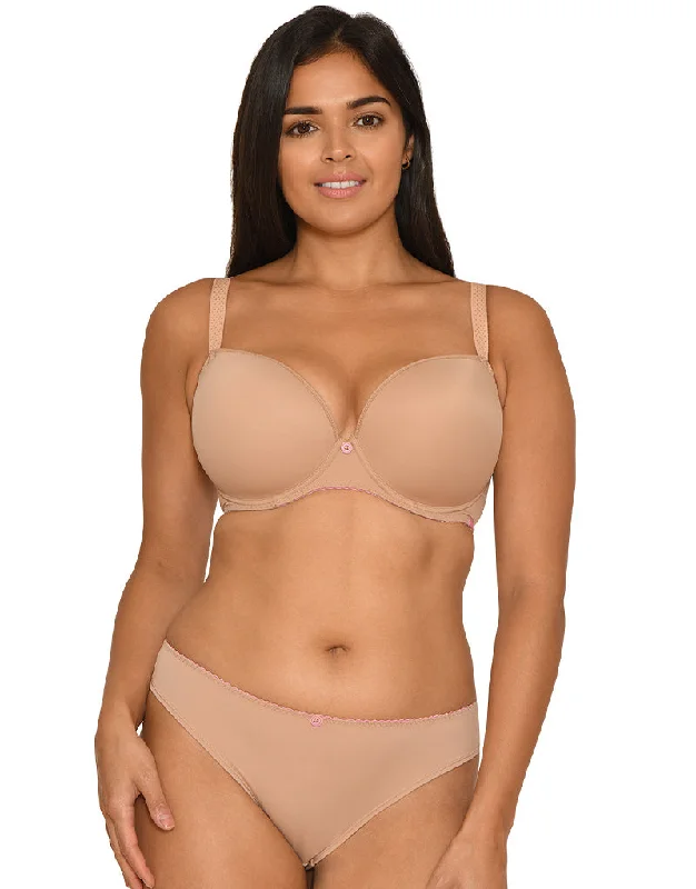 Curvy Kate Smoothie Soul Moulded Plunge Bra Latte