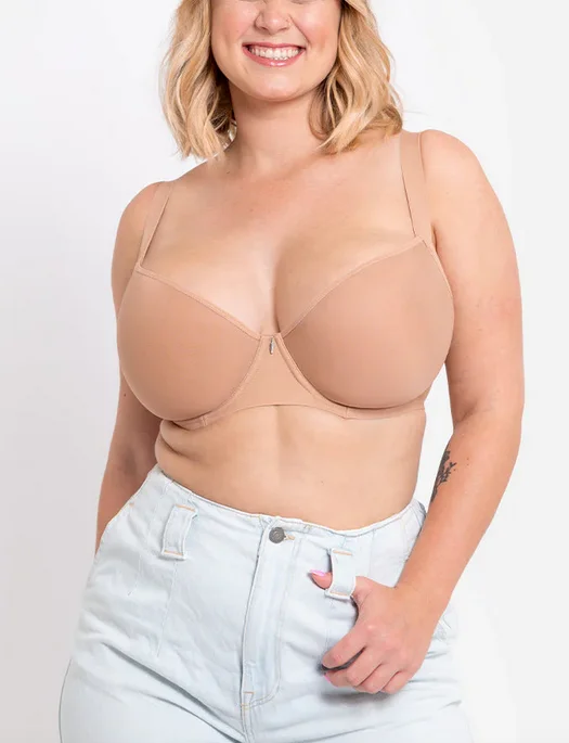 Curvy Kate Smoothie Spacer Moulded TShirt Bra, LATTE