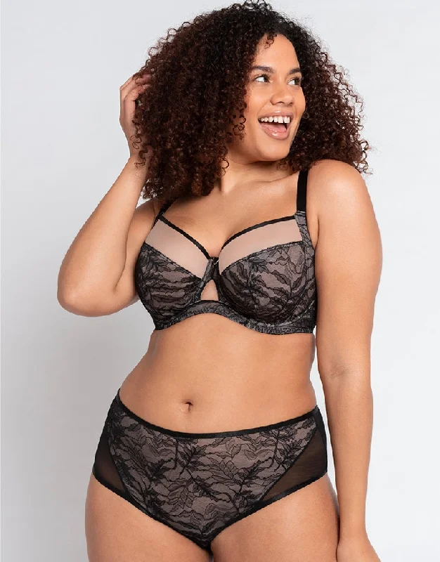 Curvy Kate Victory Allure Balcony Bra Black/Blush