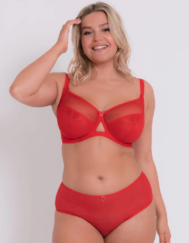 Curvy Kate Victory Side Support Balcony Bra Poppy Red