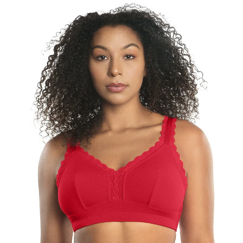 PARFAIT Dalis P5641 Women's Full Busted and Curvy Wire Free Bralette  - Racing Red