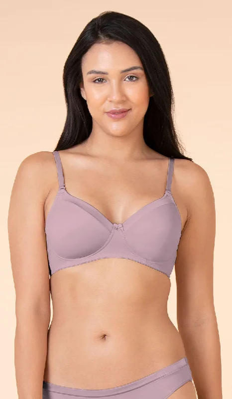 Satin Edge Non Wired Bra