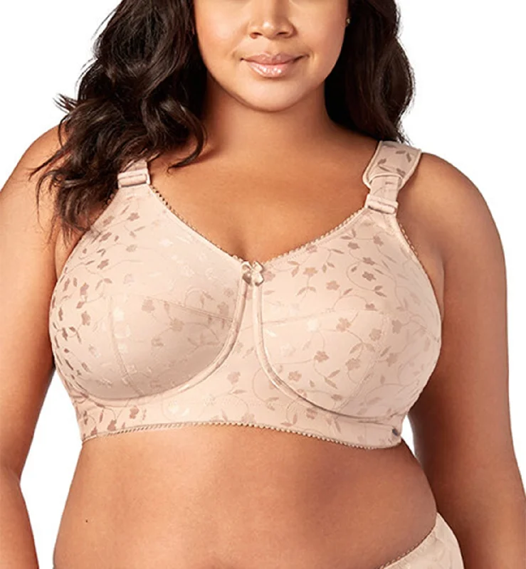 Elila Sidney Jacquard Full Support Softcup Bra (1305) - Nude