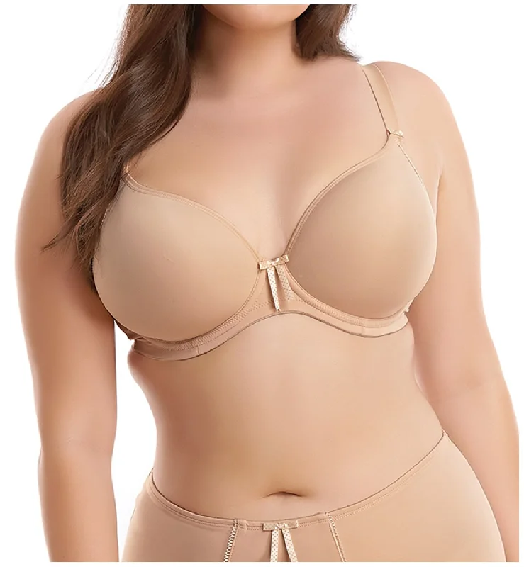 Elomi Bijou Molded Plunge Underwire Bra (8722) - Sand