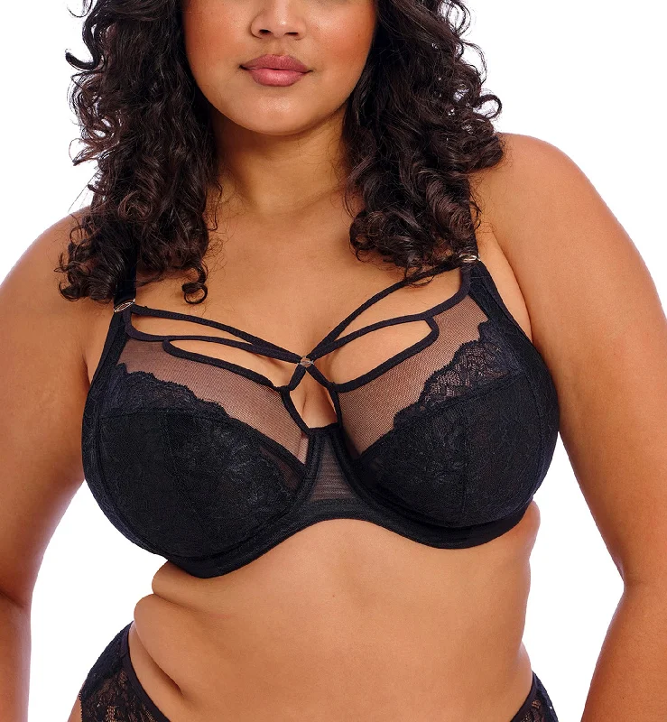 Elomi Brianna Plunge Underwire Bra (8080) - Black