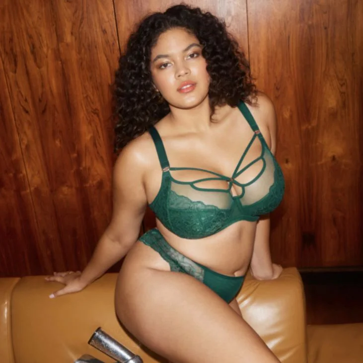 Elomi Brianna UW Plunge Bra in Rainforest EL8080