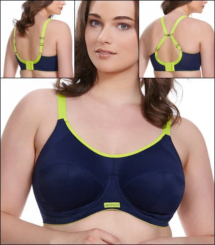 Elomi Engergise Underwire Sports Bra featuring J-Hook-- UK SIZED