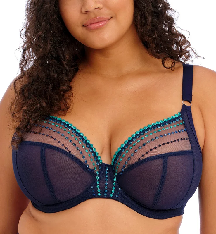 Elomi Matilda Banded Plunge Underwire Bra (8900) - Siren Song