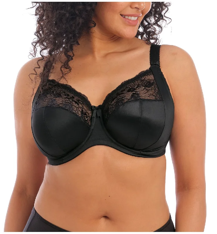 Elomi Morgan Stretch Lace Banded Underwire Bra (4111) - Black