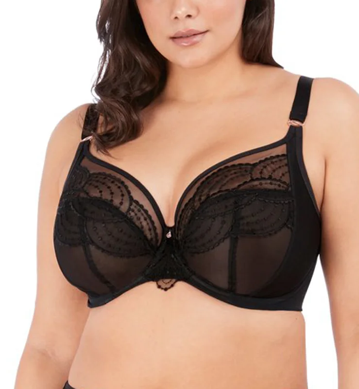 Elomi Priya Plunge Underwire Bra (4550) - Black