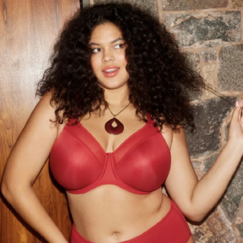 Elomi Smooth Moulded Bra in Haute Red EL4301