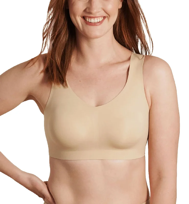 Evelyn & Bobbie DEFY V-Neck Bralette w/ Removable Pads (1728﻿) - Sand