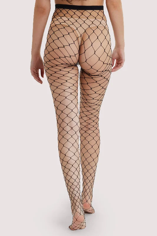 Fence Net Tights - Black US 4 - 18