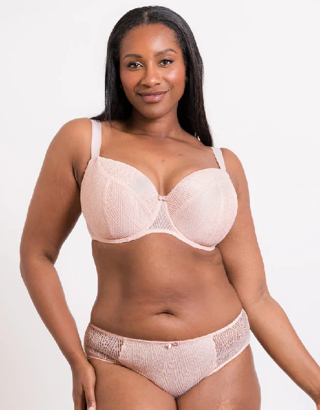 Flirtelle Esme Padded Balcony Bra Blush Pink