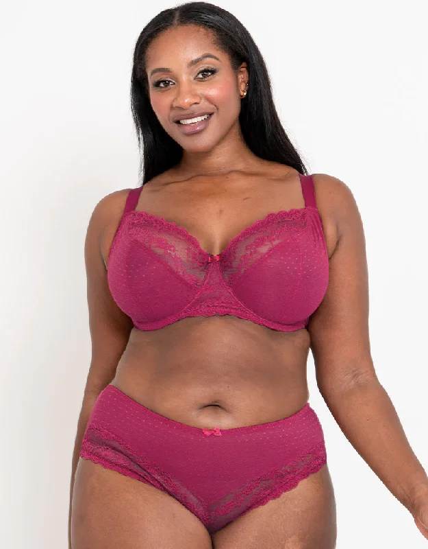 Flirtelle Viola Balcony Bra Sangria