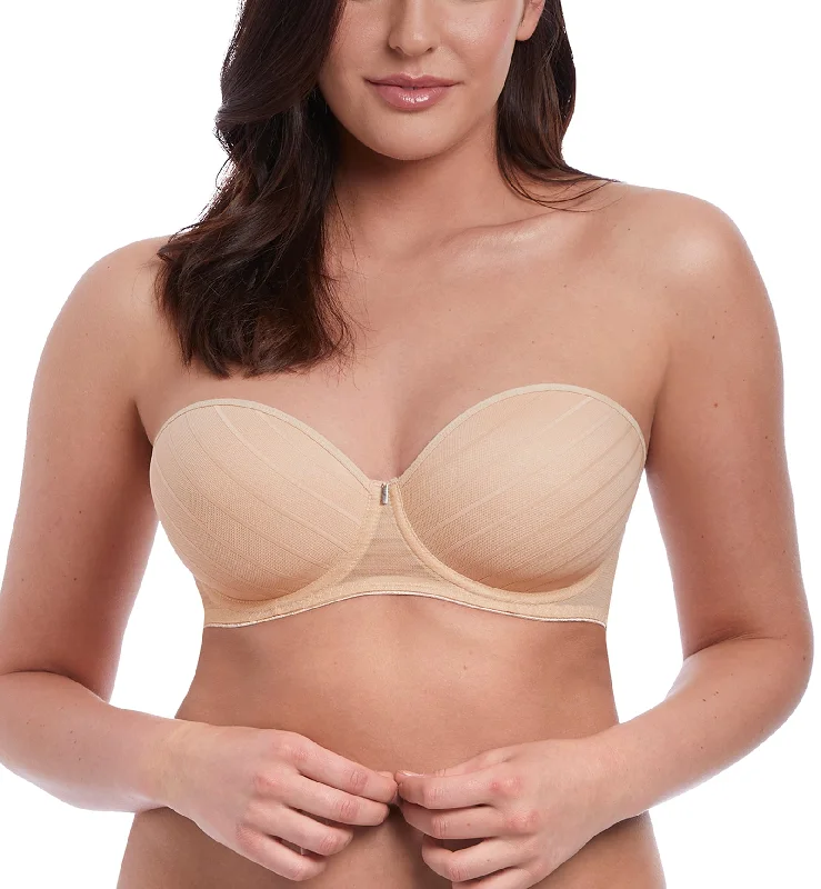 Freya Cameo Deco Strapless Moulded Underwire Bra (3163) - Sand