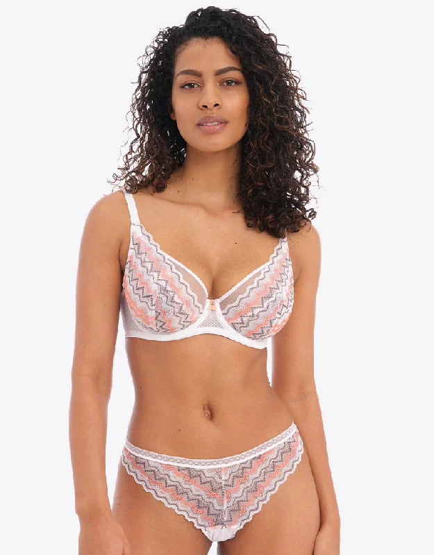 Freya Festival Vibe High Apex Bra White Coral