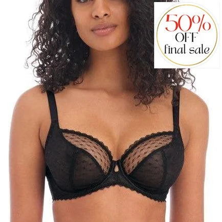 Freya Signature Black UW Plunge Bra in Black AA400502