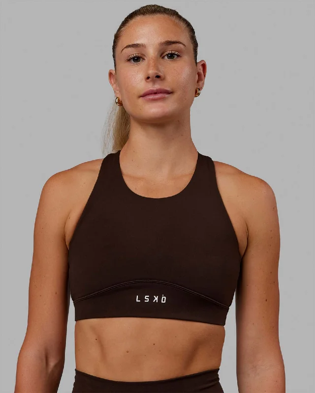 Fusion Sports Bra - Dark Chocolate