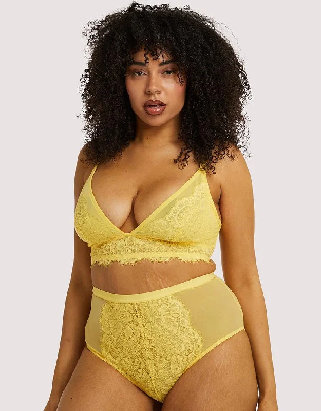 Gabi Fresh x Playful Promises Bella Lace Balconette Bra Lemon