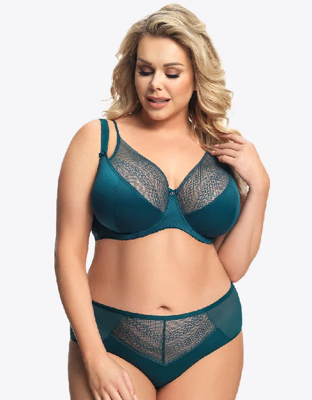 Gorsenia Amaro Balconette Bra Green