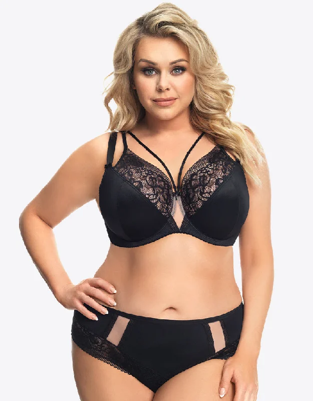 Gorsenia Asti Balconette Bra Black