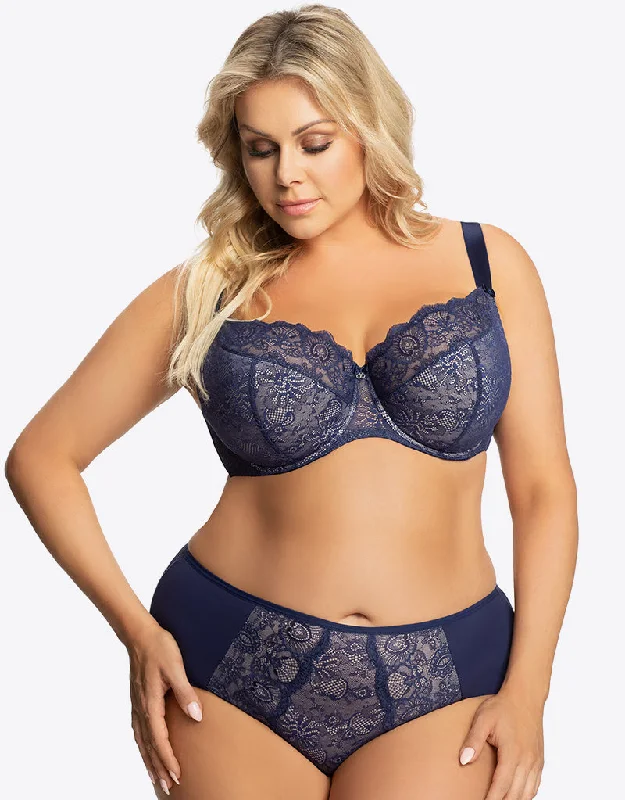 Gorsenia Blanca Balconette Bra Navy