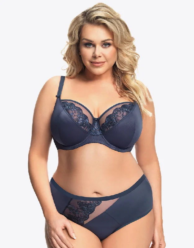 Gorsenia Granada Balconette Bra Navy