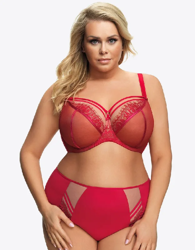 Gorsenia Paradise Balconette Bra Red