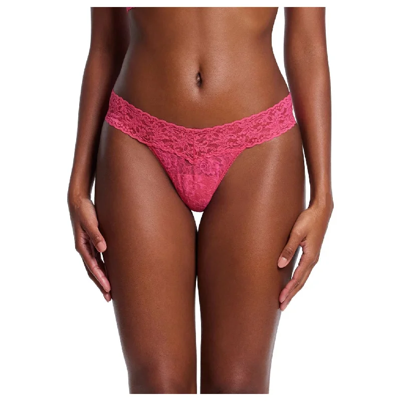 Hanky Panky Low Rise Thong in Morning Glory Pink