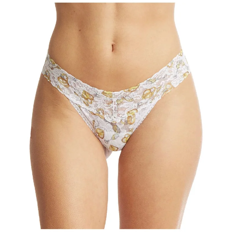 Hanky Panky Printed Low Rise Thong in Forever Gold