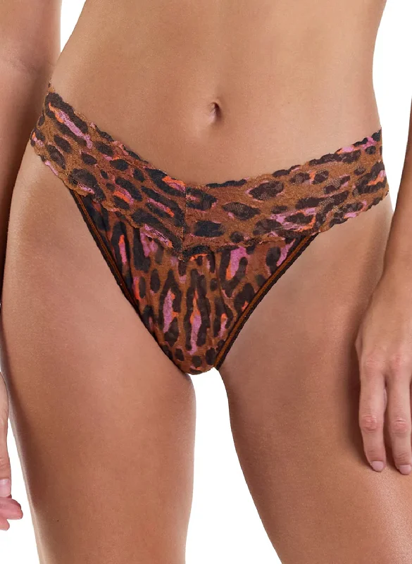 Signature Lace Throwback Printed Original Rise Thong