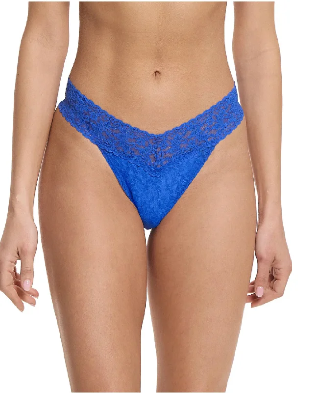 Hanky Panky Signature Lace Orignal Rise Thong in Across the Pond Blue