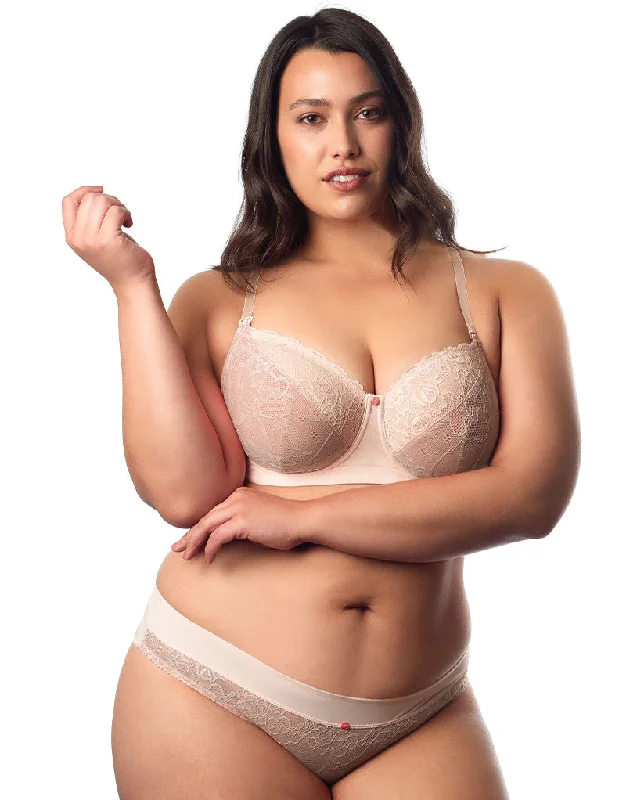 Hot Milk Temptation Nursing Balconette Bra Powder