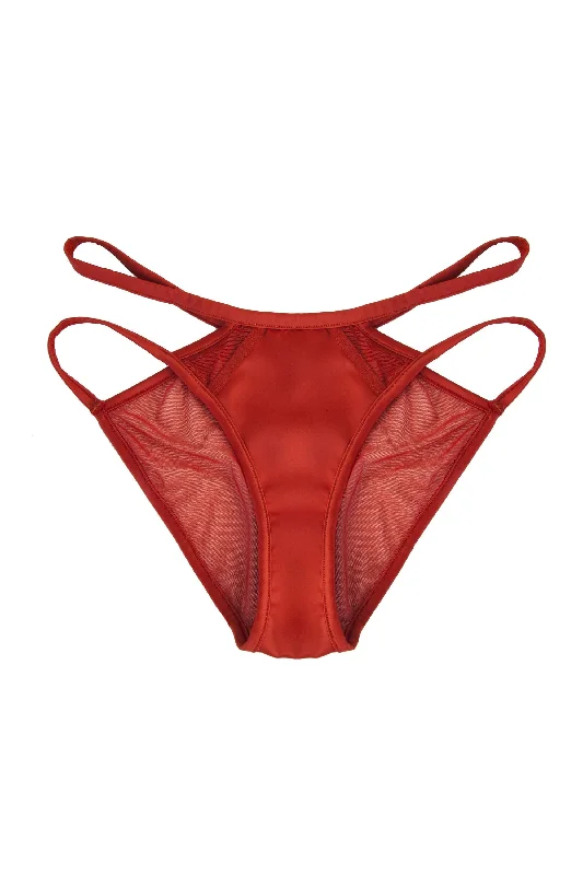 Junko Rust Origami Cut-Out Brief