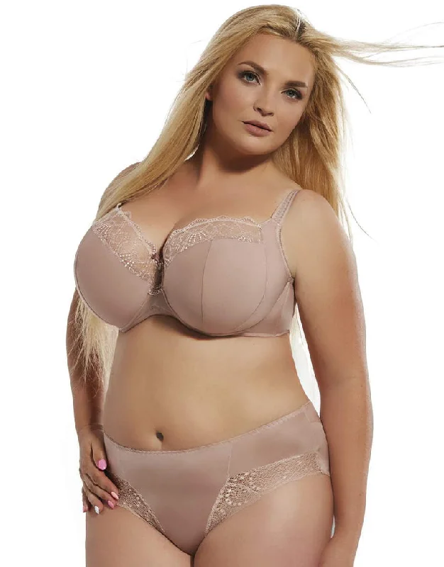 Kris Line Auril Padded Balconette Bra Beige