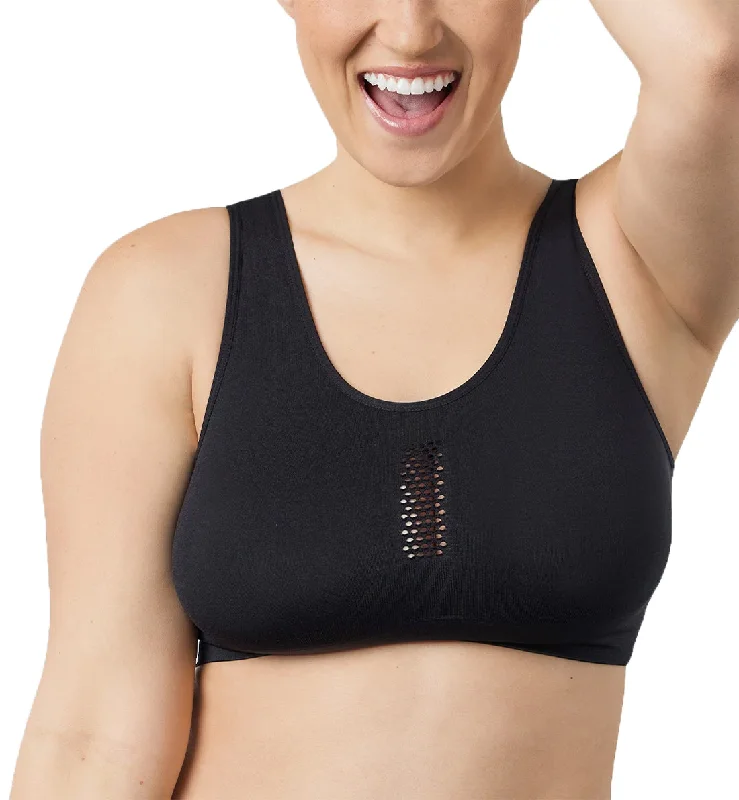 Leading Lady Steffi Cooling Sporty Bralette (5522) - Black